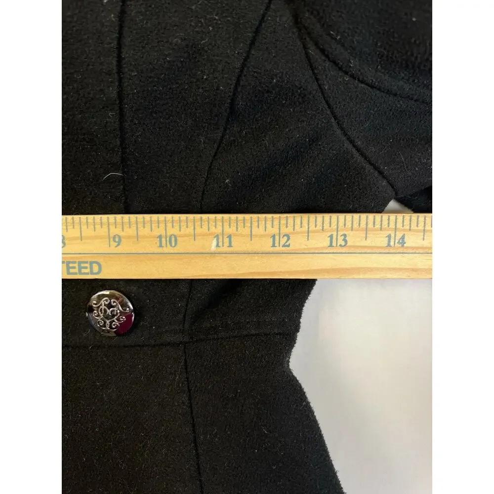 Jessica Simpson Pea Coat Girl 7 - 8 Black Double Breasted Warm Classic Outerwear